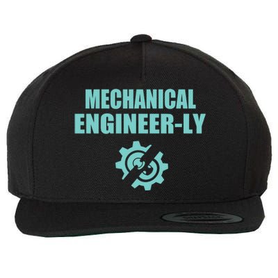 Funny Mechanical Engineer Student Nearly Engineer Major Pun Gift Wool Snapback Cap