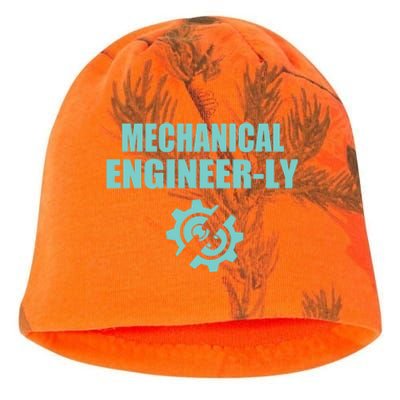 Funny Mechanical Engineer Student Nearly Engineer Major Pun Gift Kati - Camo Knit Beanie