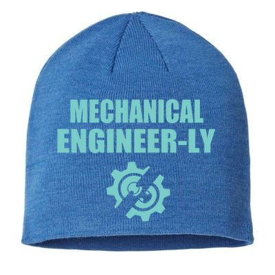 Funny Mechanical Engineer Student Nearly Engineer Major Pun Gift Sustainable Beanie