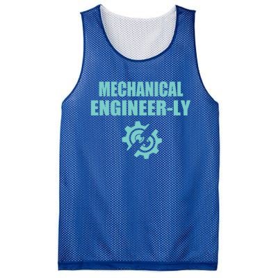 Funny Mechanical Engineer Student Nearly Engineer Major Pun Gift Mesh Reversible Basketball Jersey Tank