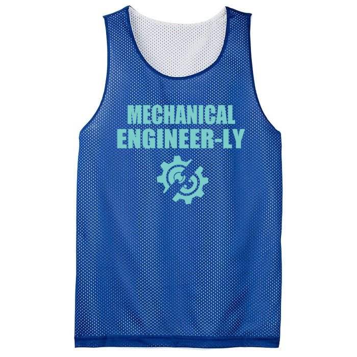 Funny Mechanical Engineer Student Nearly Engineer Major Pun Gift Mesh Reversible Basketball Jersey Tank