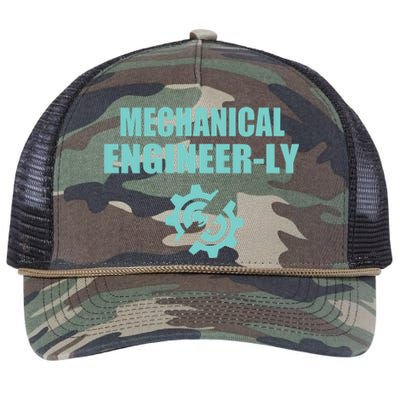 Funny Mechanical Engineer Student Nearly Engineer Major Pun Gift Retro Rope Trucker Hat Cap