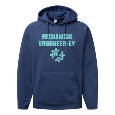 Funny Mechanical Engineer Student Nearly Engineer Major Pun Gift Performance Fleece Hoodie