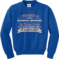 Funny Mechanical Engineering Major Studengreat Gift Graduation Gift Kids Sweatshirt