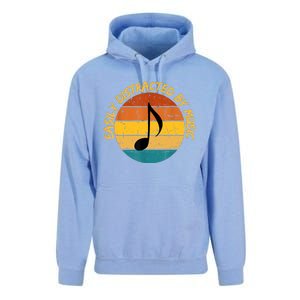 Funny Music Easily Distracted By Music Musician Music Lover Unisex Surf Hoodie