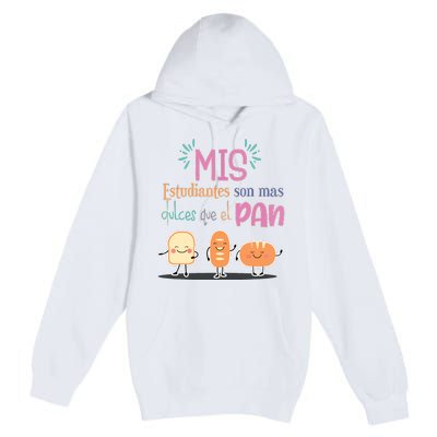 Funny Maestra Espanol Spanish Teacher Premium Pullover Hoodie