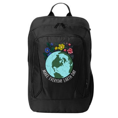 Funny Make Everyday Earth Day Planet World Earth Day Flower Gift City Backpack