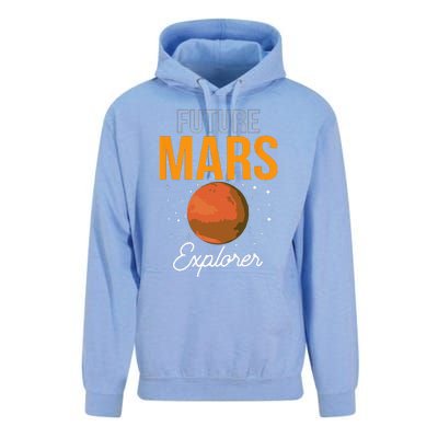 Future Mars Explorer Space Planet Sayings Unisex Surf Hoodie