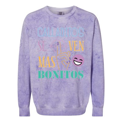 Funny Maestra Espanol Spanish Teacher Colorblast Crewneck Sweatshirt