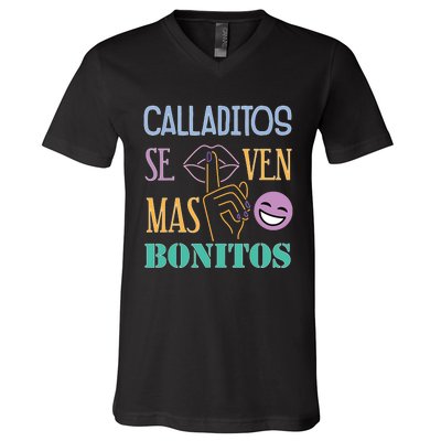 Funny Maestra Espanol Spanish Teacher V-Neck T-Shirt