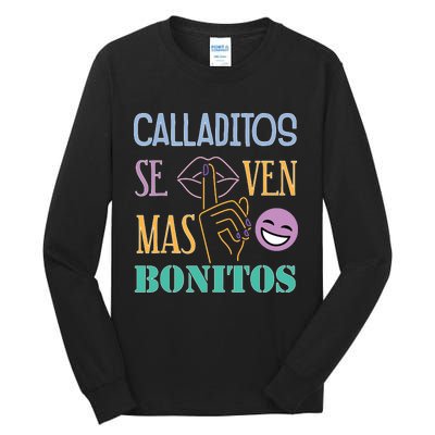 Funny Maestra Espanol Spanish Teacher Tall Long Sleeve T-Shirt