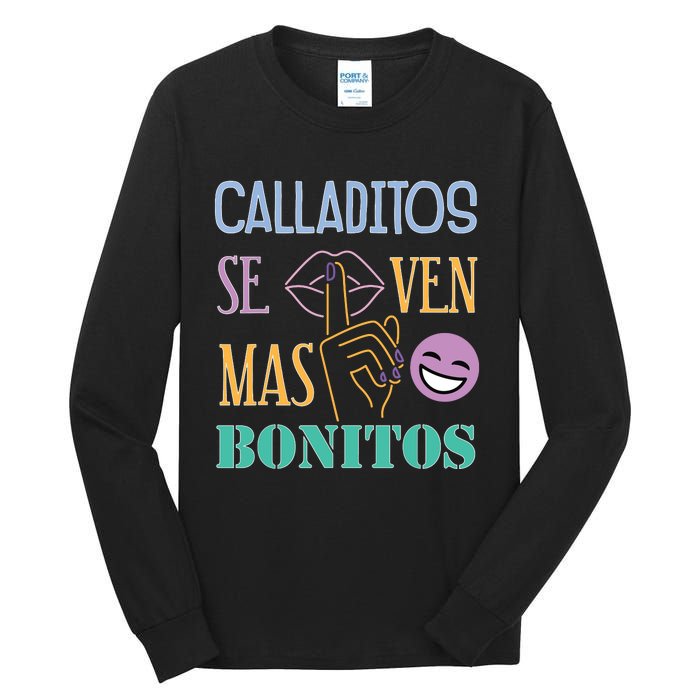 Funny Maestra Espanol Spanish Teacher Tall Long Sleeve T-Shirt