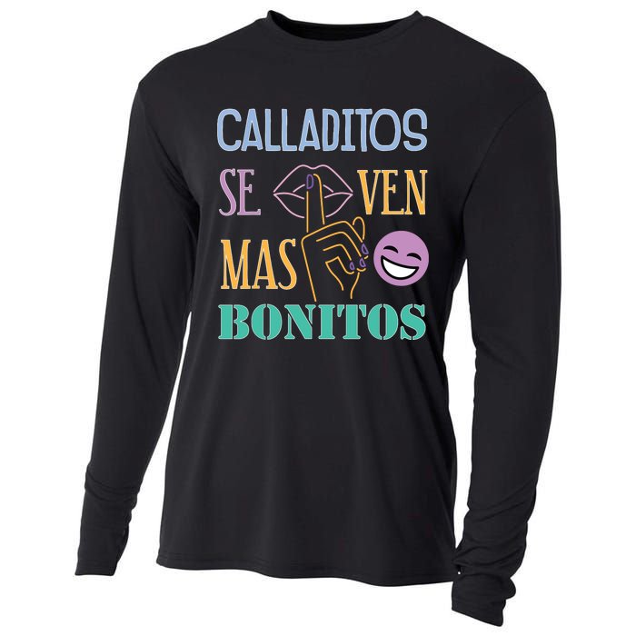 Funny Maestra Espanol Spanish Teacher Cooling Performance Long Sleeve Crew