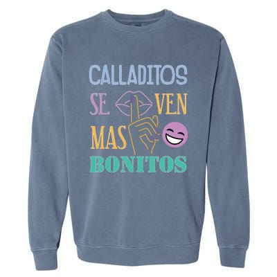 Funny Maestra Espanol Spanish Teacher Garment-Dyed Sweatshirt