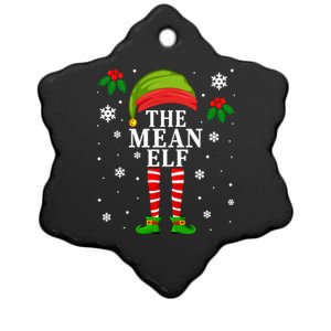 Funny Mean Elf Family Matching Christmas Meaningful Gift Ceramic Star Ornament