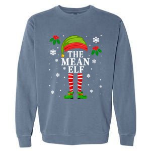 Funny Mean Elf Family Matching Christmas Meaningful Gift Garment-Dyed Sweatshirt