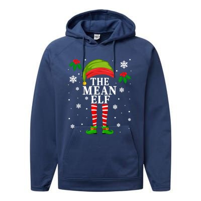 Funny Mean Elf Family Matching Christmas Meaningful Gift Performance Fleece Hoodie