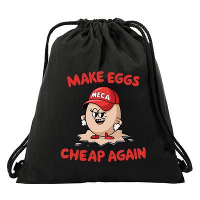 Funny Meca Egg Make Eggs Cheap Again Drawstring Bag