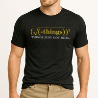 Funny Math Equation Things Just Got Real Saying Performance Shirt