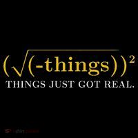 Funny Math Equation Things Just Got Real Saying Tall Sweatshirt
