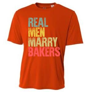 Funny Marriage Funny Gift Real Marry Bakers Groom Funny Gift Cooling Performance Crew T-Shirt