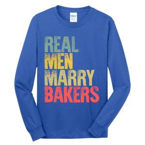 Funny Marriage Funny Gift Real Marry Bakers Groom Funny Gift Tall Long Sleeve T-Shirt