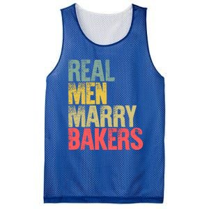 Funny Marriage Funny Gift Real Marry Bakers Groom Funny Gift Mesh Reversible Basketball Jersey Tank