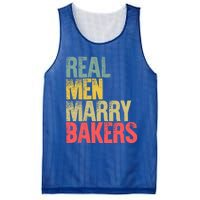 Funny Marriage Funny Gift Real Marry Bakers Groom Funny Gift Mesh Reversible Basketball Jersey Tank