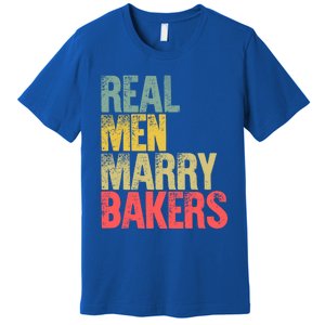 Funny Marriage Funny Gift Real Marry Bakers Groom Funny Gift Premium T-Shirt