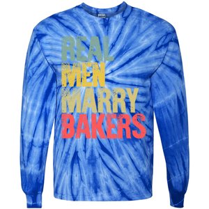 Funny Marriage Funny Gift Real Marry Bakers Groom Funny Gift Tie-Dye Long Sleeve Shirt