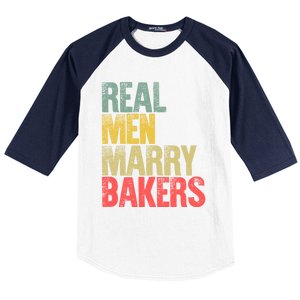 Funny Marriage Funny Gift Real Marry Bakers Groom Funny Gift Baseball Sleeve Shirt