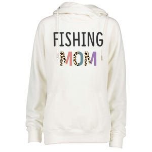 Fishing Mom Fisher Gift Funny Gift Funny Fishing Lovers Gift Womens Funnel Neck Pullover Hood