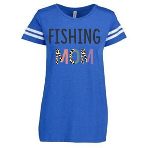 Fishing Mom Fisher Gift Funny Gift Funny Fishing Lovers Gift Enza Ladies Jersey Football T-Shirt