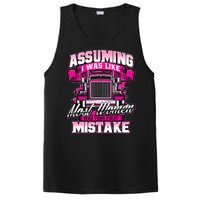 First Mistake Female Semi Truck Driver Trucker Trucking PosiCharge Competitor Tank