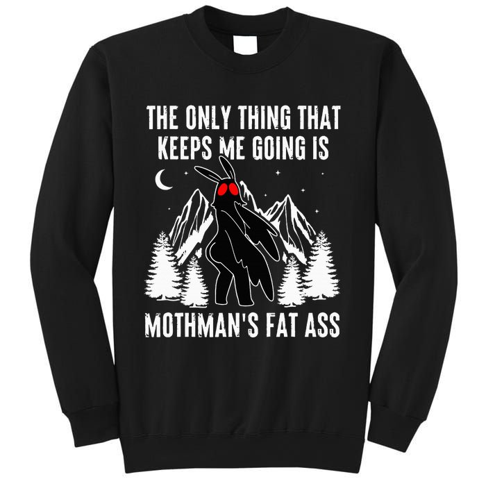 Funny Mothman Fat Ass Vintage Cryptid Sweatshirt