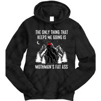 Funny Mothman Fat Ass Vintage Cryptid Tie Dye Hoodie