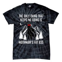 Funny Mothman Fat Ass Vintage Cryptid Tie-Dye T-Shirt