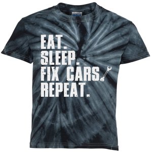 Funny Mechanic For  Dad Auto Garage Automobile Car Lover Kids Tie-Dye T-Shirt