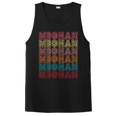 Funny Meghan First Name Meghan Retro PosiCharge Competitor Tank