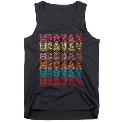 Funny Meghan First Name Meghan Retro Tank Top