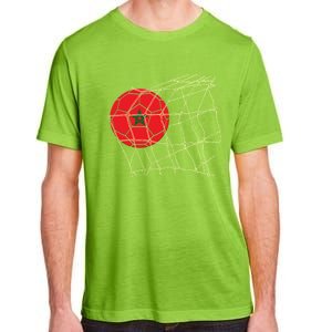 Funny Morocco Flag Retro Soccer Lover Football Fan Funny Gift Adult ChromaSoft Performance T-Shirt