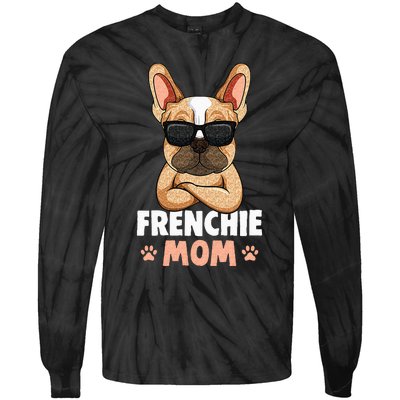 Frenchie Mom French Bulldog Dog Tie-Dye Long Sleeve Shirt