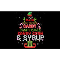 Four Main Food Groups Elf Buddy Christmas Pajama  Bumper Sticker