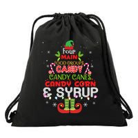 Four Main Food Groups Elf Buddy Christmas Pajama  Drawstring Bag