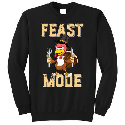 Feast Mode Funny Thanksgiving Holiday Turkey Sweatshirt