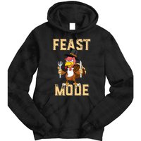 Feast Mode Funny Thanksgiving Holiday Turkey Tie Dye Hoodie