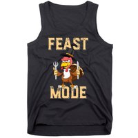 Feast Mode Funny Thanksgiving Holiday Turkey Tank Top