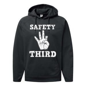 Funny Missing Finger Safety Third Fireworks July 4th Joke Performance Fleece Hoodie