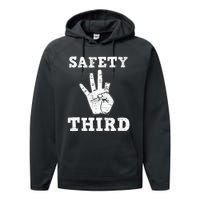 Funny Missing Finger Safety Third Fireworks July 4th Joke Performance Fleece Hoodie