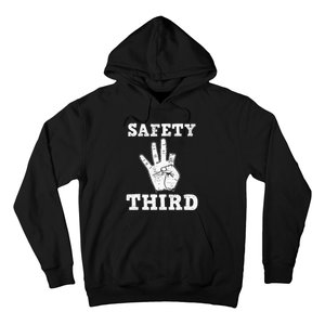 Funny Missing Finger Safety Third Fireworks July 4th Joke Hoodie